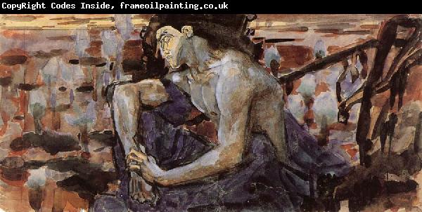 Mikhail Vrubel The Seated Demon
